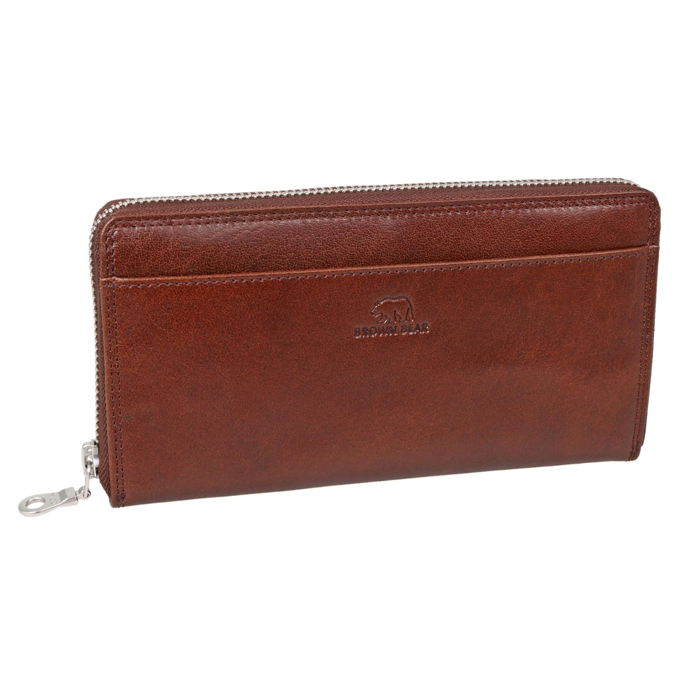 Brown Bear Ani Premium Leather Clutch Wallet for Wom… — Lifestyle Shot | Brown Bear Leather