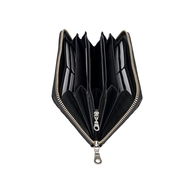 Brown Bear Ani Premium Leather Clutch Wallet for Women | RFID Protected