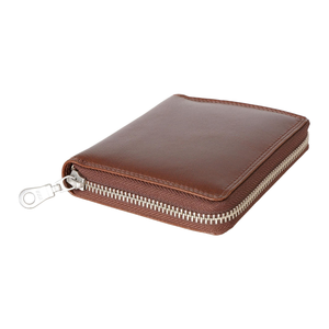 Brown Bear Billy Premium Leather Zipper Wallet for W… — Close-up | Brown Bear Leather