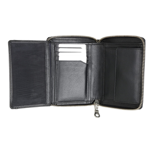 Brown Bear Billy Premium Leather Zipper Wallet for W… — Side Profile | Brown Bear Leather