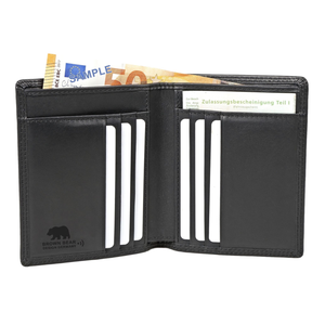 Brown Bear Essential RFID Protected Leather Card Hol… — Interior View | Brown Bear Leather