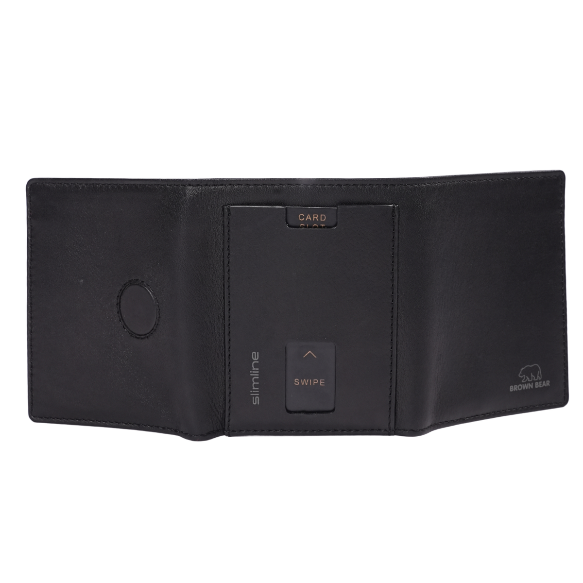 Brown Bear Slim Line Tri Fold Wallet