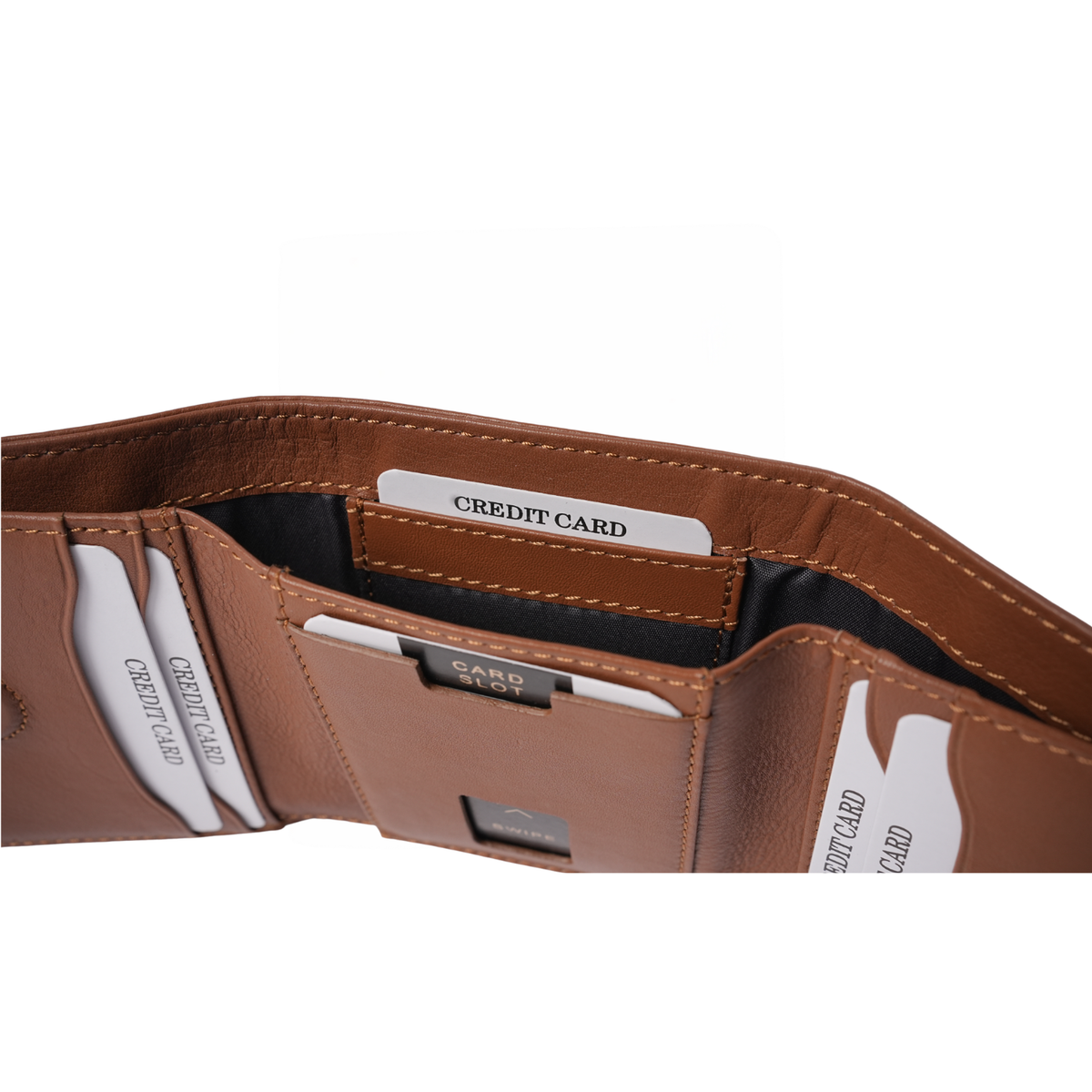 Brown Bear Slim Line Tri Fold Wallet