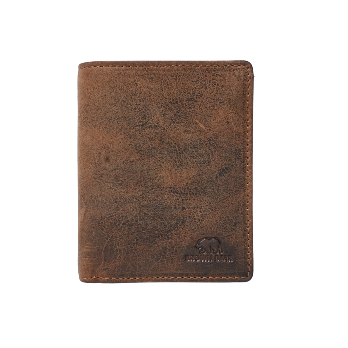 Brown Bear Slim Line Tri Fold Wallet