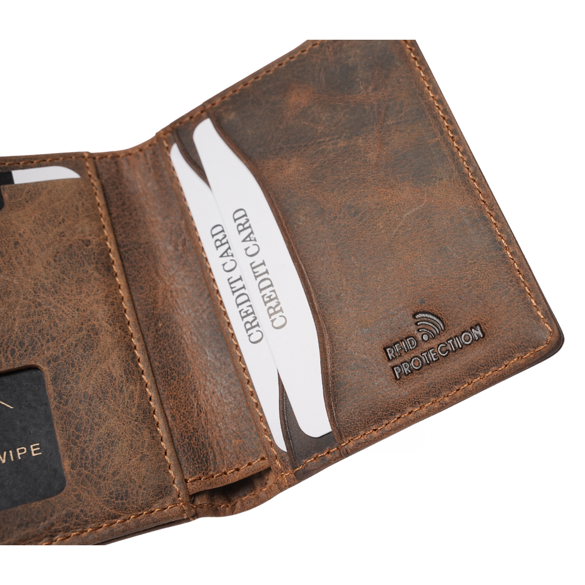Brown Bear Slim Line Tri Fold Wallet
