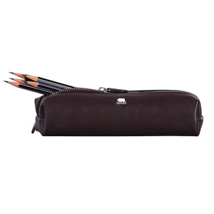 Zippered Pen Case - For Multi pens in Genuine Leather