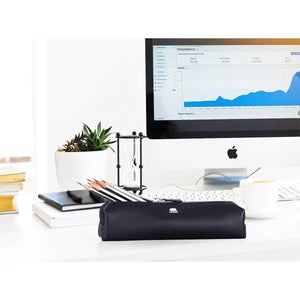Zippered Pen Case - For Multi pens in Genuine Leather