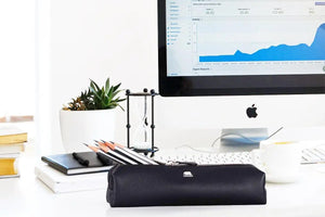 Zippered Pen Case - For Multi pens in Genuine Leather