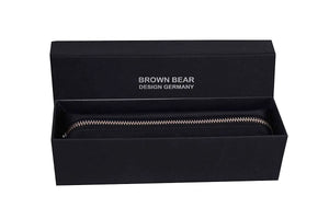 Zippered Pen Case - For Multi pens in Genuine Leather