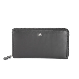 Vintage Leoni Classic Zip around Ladies Wallet - Brown Bear