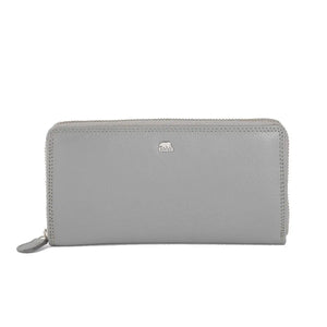 Vintage Leoni Classic Zip around Ladies Wallet - Brown Bear