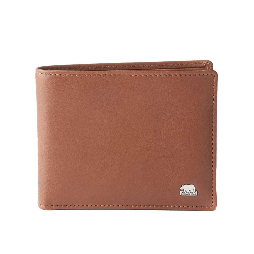 Alia Series – Classic Mens Wallet with Detachable Card Holder in Genuine Leather - Brown Bear