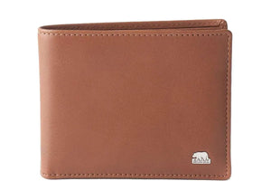 Alia Series – Classic Mens Wallet with Detachable Card Holder in Genuine Leather - Brown Bear