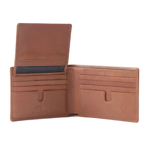 Alia Series – Classic Mens Wallet with Detachable Card Holder in Genuine Leather - Brown Bear
