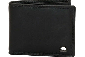 Alia Series – Classic Mens Wallet with Detachable Card Holder in Genuine Leather - Brown Bear