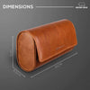 Brown Bear 3 Piece Watch Organizer in Genuine Leather - Brown Bear