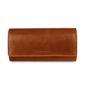 Brown Bear 3 Piece Watch Organizer in Genuine Leather - Brown Bear