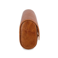 Brown Bear 3 Piece Watch Organizer in Genuine Leather - Brown Bear