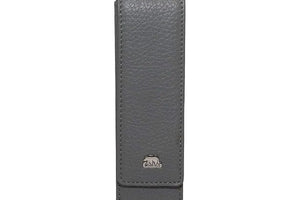 Brown Bear Classic Pen Case Holder for 2 Pens in Genuine Leather - Brown Bear