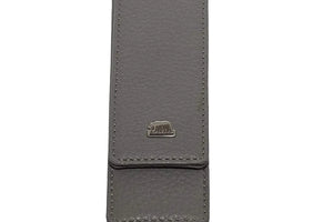 Brown Bear Classic Pen Case Holder for 2 Pens in Genuine Leather - Brown Bear