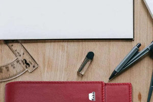 Brown Bear Classic Pen Case Holder for 2 Pens in Genuine Leather - Brown Bear