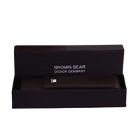 Brown Bear Classic Pen Case Holder for 2 Pens in Genuine Leather - Brown Bear