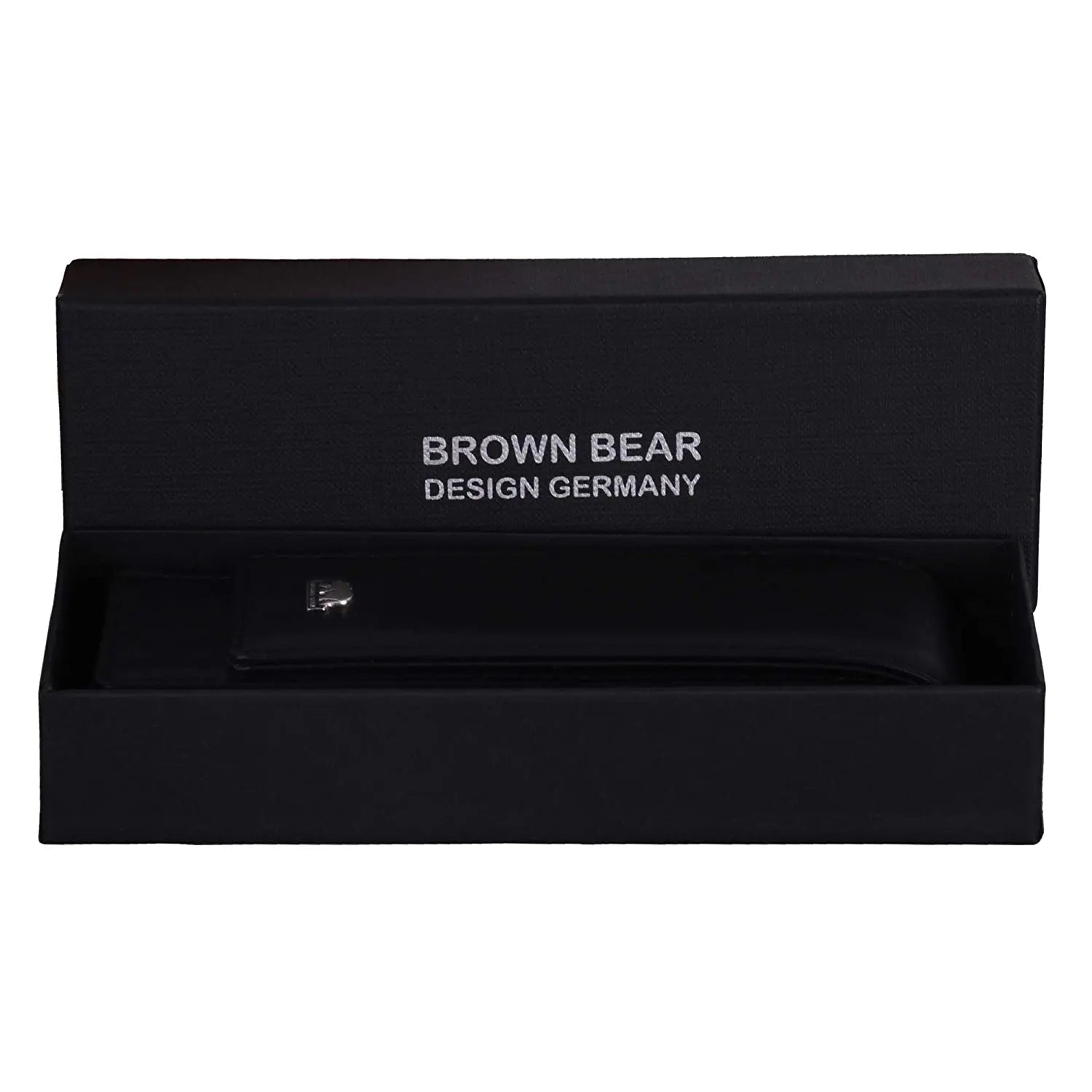 Brown Bear Classic Pen Case Holder for 2 Pens in Genuine Leather - Brown Bear