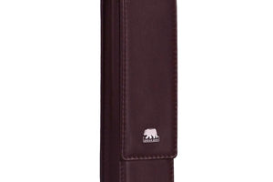 Brown Bear Classic Pen Case Holder for 2 Pens in Genuine Leather - Brown Bear