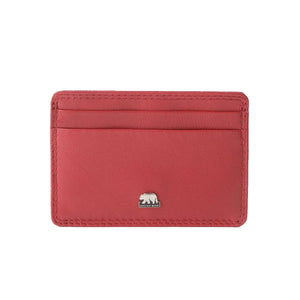 Classic Card Holder for 4 Cards in Genuine Leather - Brown Bear