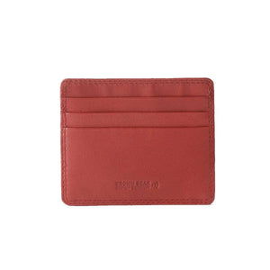 Classic Card Holder for 6 Cards in Genuine Leather - Brown Bear