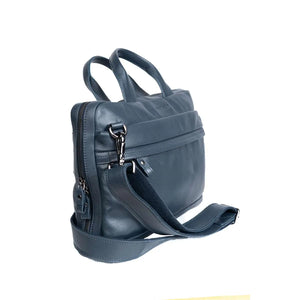 Classic Laptop Bag in Genuine Leather - Brown Bear