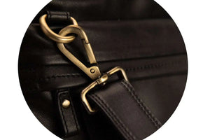 Classic Laptop Bag in Genuine Leather - Brown Bear