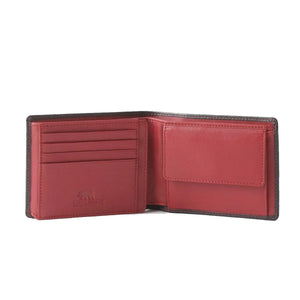 Classic Men’s Wallet with I.D and Coin Pocket and RFID in Genuine Leather - Brown Bear