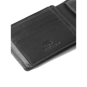 Classic Men’s Wallet with I.D and Coin Pocket and RFID in Genuine Leather - Brown Bear