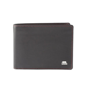 Classic Men’s Wallet with I.D and Coin Pocket and RFID in Genuine Leather - Brown Bear
