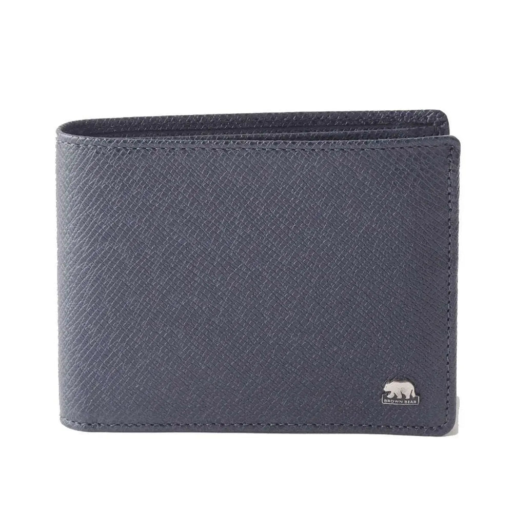 Classic Men’s Wallet with I.D and Coin Pocket and RFID in Genuine Leather Blocking Technology - Brown Bear