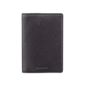 Classic Passport Cover in Genuine Leather - Brown Bear