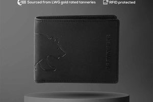 Classic Slim Men’s Wallet in Genuine Leather - Novel Series - Brown Bear