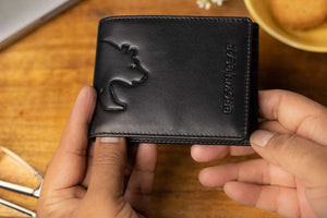 Classic Slim Men’s Wallet in Genuine Leather - Novel Series - Brown Bear