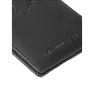 Classic Slim Men’s Wallet in Genuine Leather - Novel Series - Brown Bear