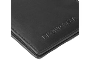 Classic Slim Men’s Wallet in Genuine Leather - Novel Series - Brown Bear