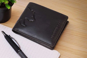 Classic Slim Men’s Wallet in Genuine Leather - Novel Series - Brown Bear
