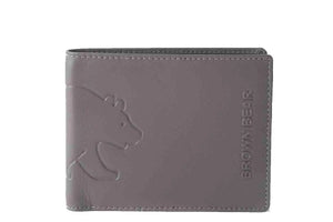 Classic Slim Men’s Wallet in Genuine Leather - Novel Series - Brown Bear