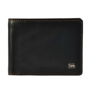 Classic Slim Wallet for Men in Genuine Leather - Brown Bear
