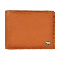 Classic Slim Wallet for Men in Genuine Leather - Brown Bear