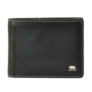 Classic Slim Wallet for Men in Genuine Leather - Brown Bear