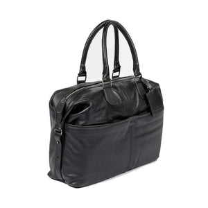 Genuine Leather Weekender Bag for Short Duration Getaways - Brown Bear