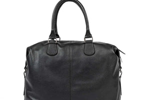 Genuine Leather Weekender Bag for Short Duration Getaways - Brown Bear
