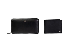 Gift Set - Classically Coordinated: His & Hers Wallet Gift Set - Brown Bear