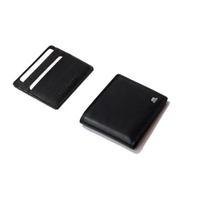 Gift Set - Sleek and Secure: Men's Wallet and Card Holder Gift Set - Brown Bear
